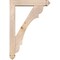 Ekena Millwork Olympic Arts and Crafts Smooth Bracket w/ Offset Brace, Douglas Fir, 5 1/2"W x 26"D x 38"H BKT0604X26X38OLY03SDF - alternate 2